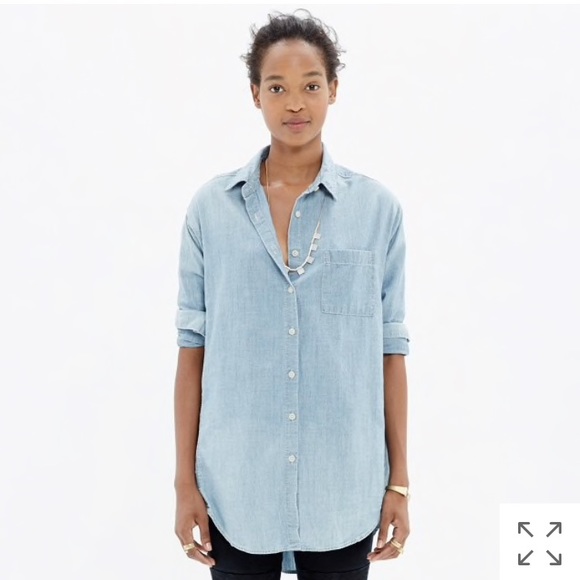 madewell chambray top